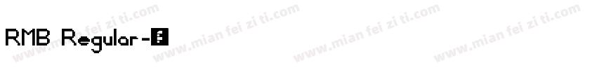 RMB Regular字体转换